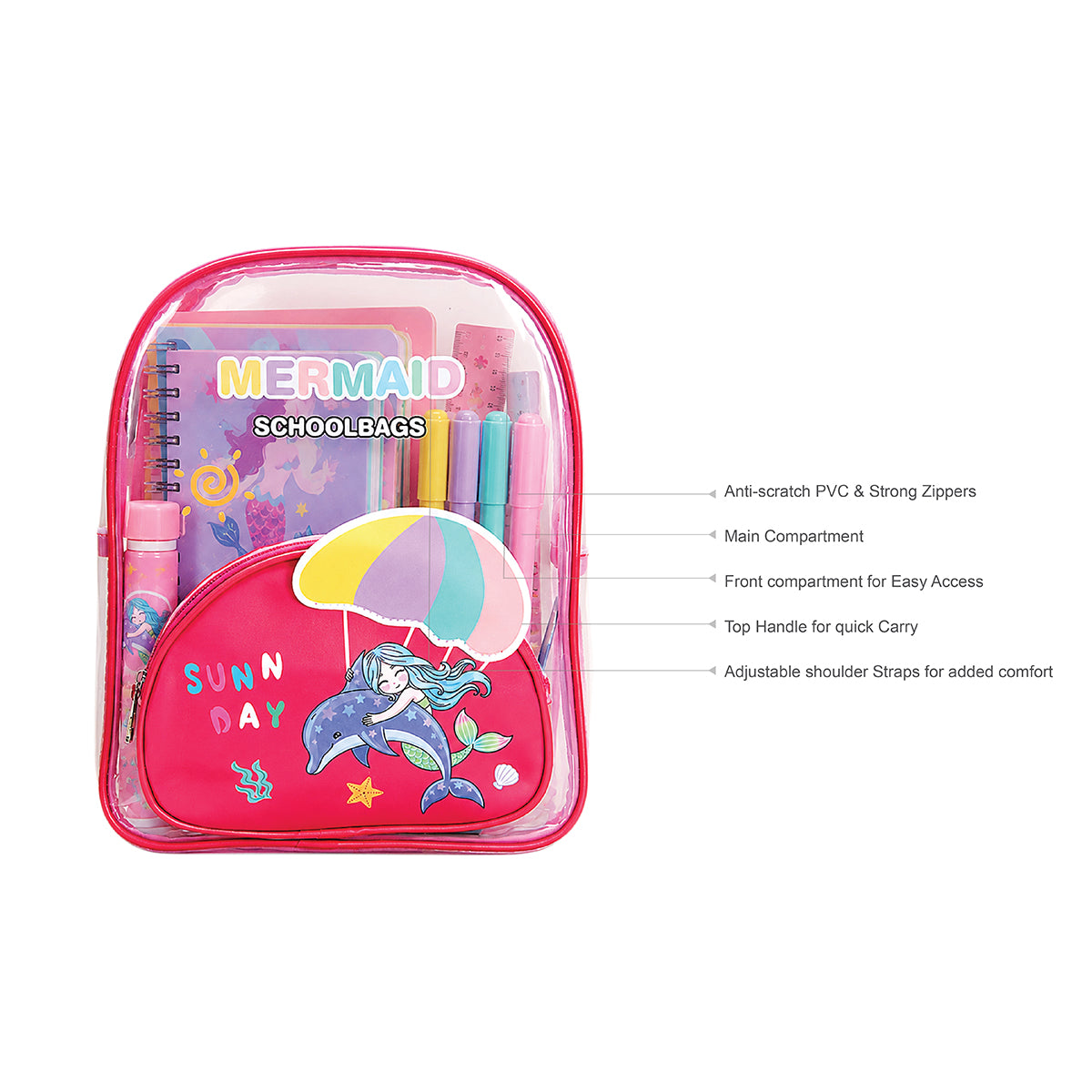 Mermaid Jelly School Backpack