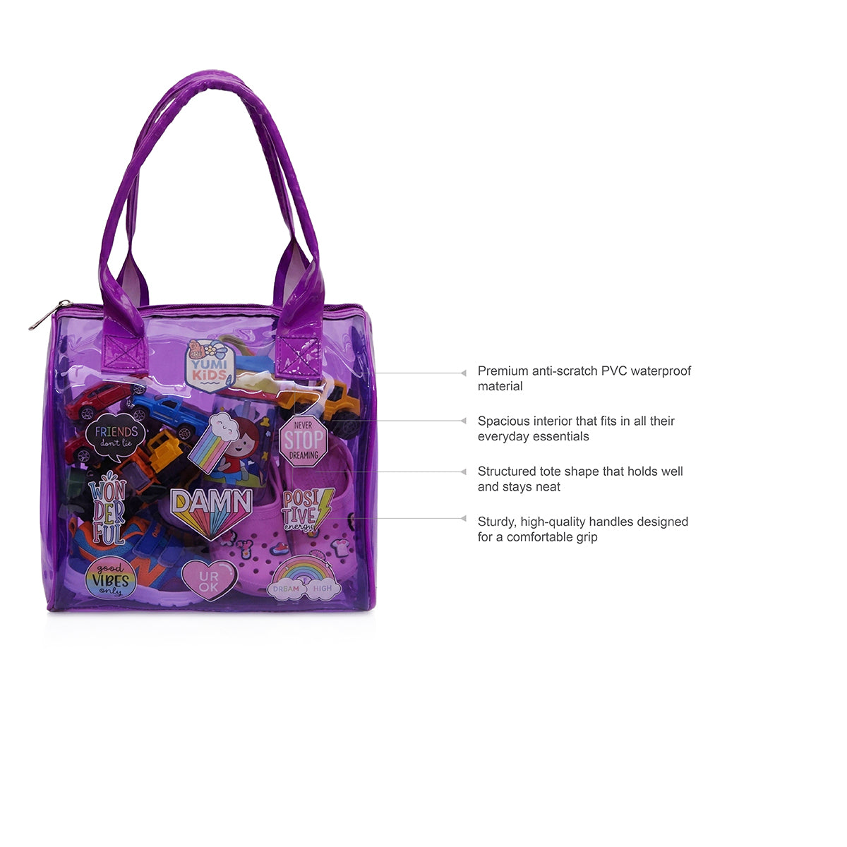 Purple Mini Me Waterproof Pop Tote