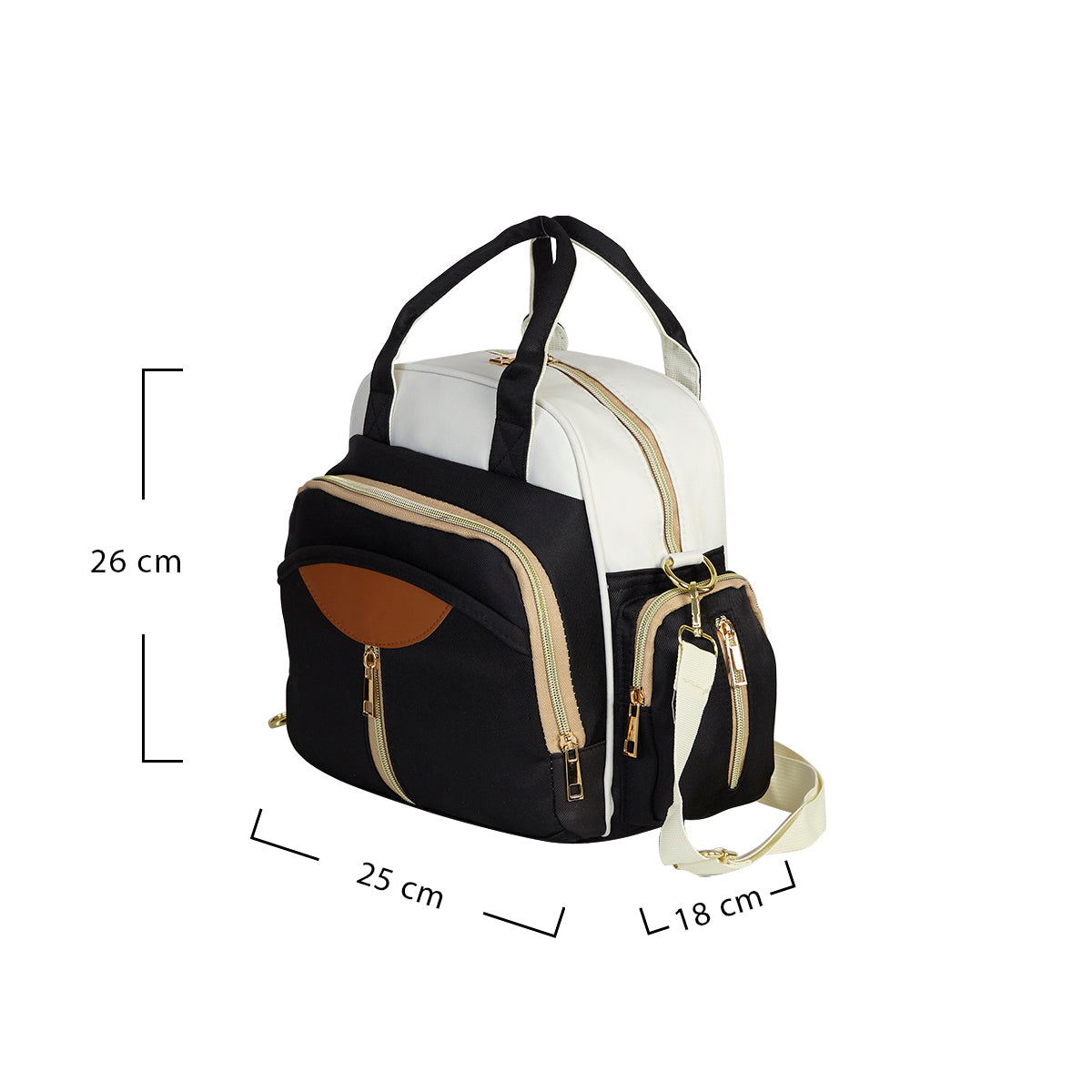 Midnight Black Diaper Bag