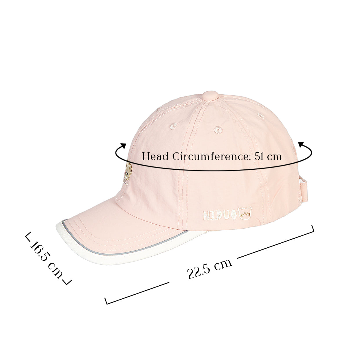 Pink Reflective Kids Caps