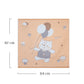 Peach Reversible Newborn Quilt Blanket & Towel