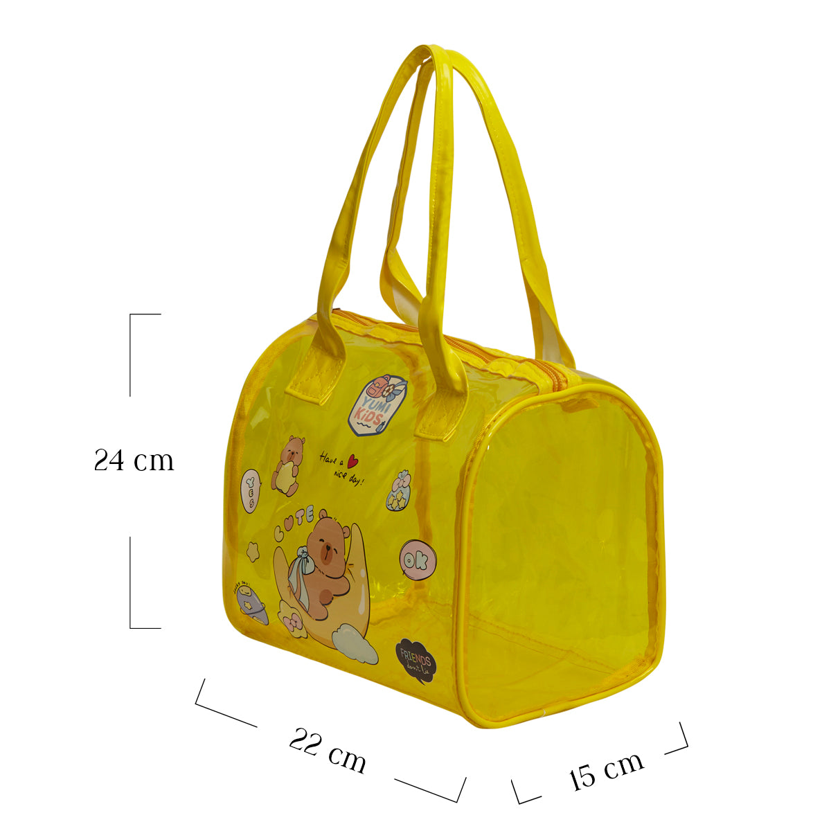 Yellow Mini Me Waterproof  Pop Tote