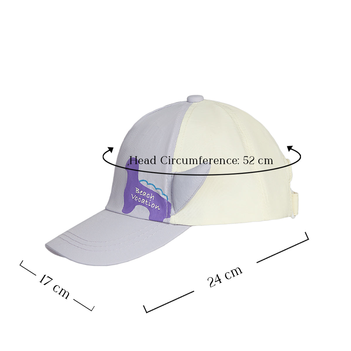Lavender Dino Kids Cap