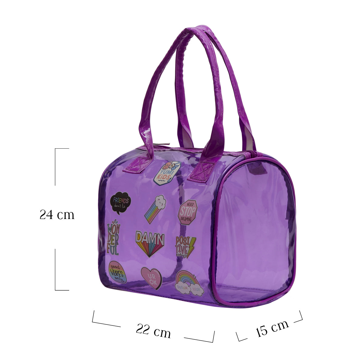 Purple Mini Me Waterproof Pop Tote