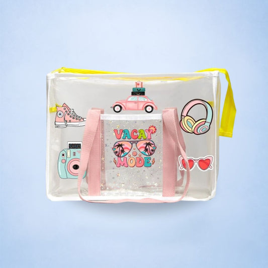 Blush Pink Waterproof Tote - Vacay Mode