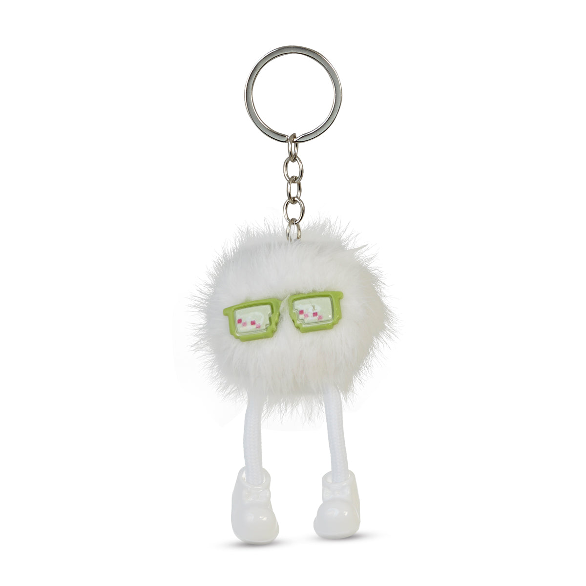 Snowy White Puff Pal Keychain
