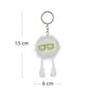 Snowy White Puff Pal Keychain