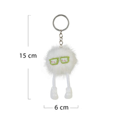Snowy White Puff Pal Keychain