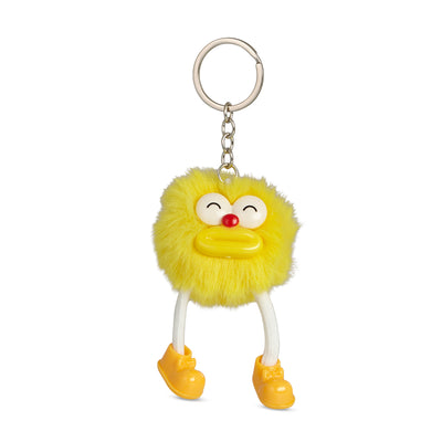 Sunny Yellow Puff Pal Keychain