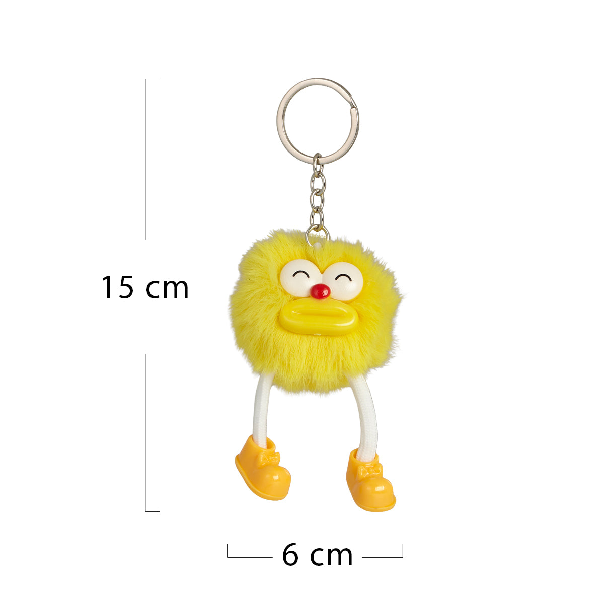 Sunny Yellow Puff Pal Keychain
